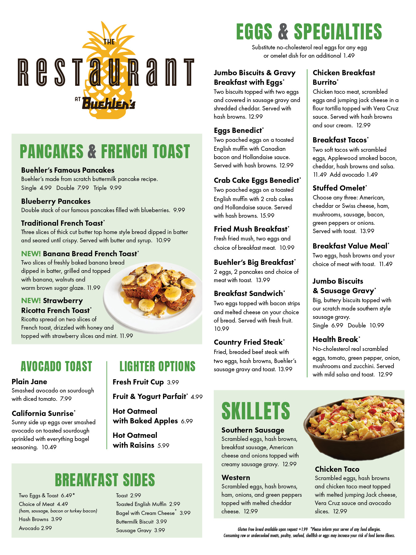 Rest. Menu 2026 Page 1