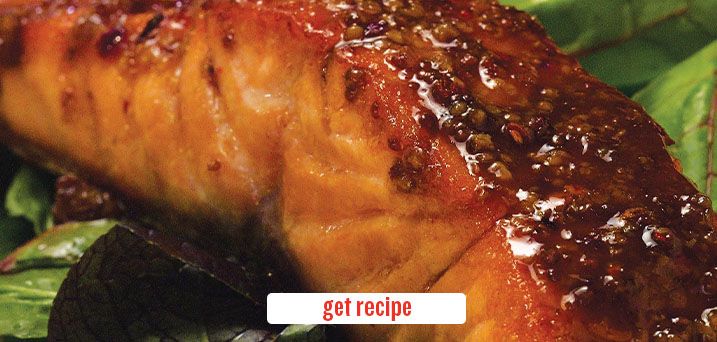 honey dijon glazed salmon. get the recipe